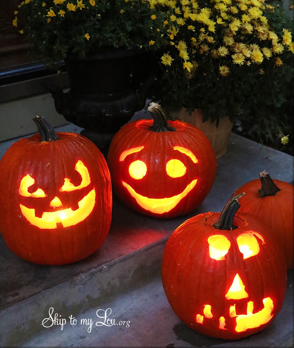 Carved Pumpkins using the pumpkin carving tools