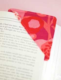 fabric corner bookmark