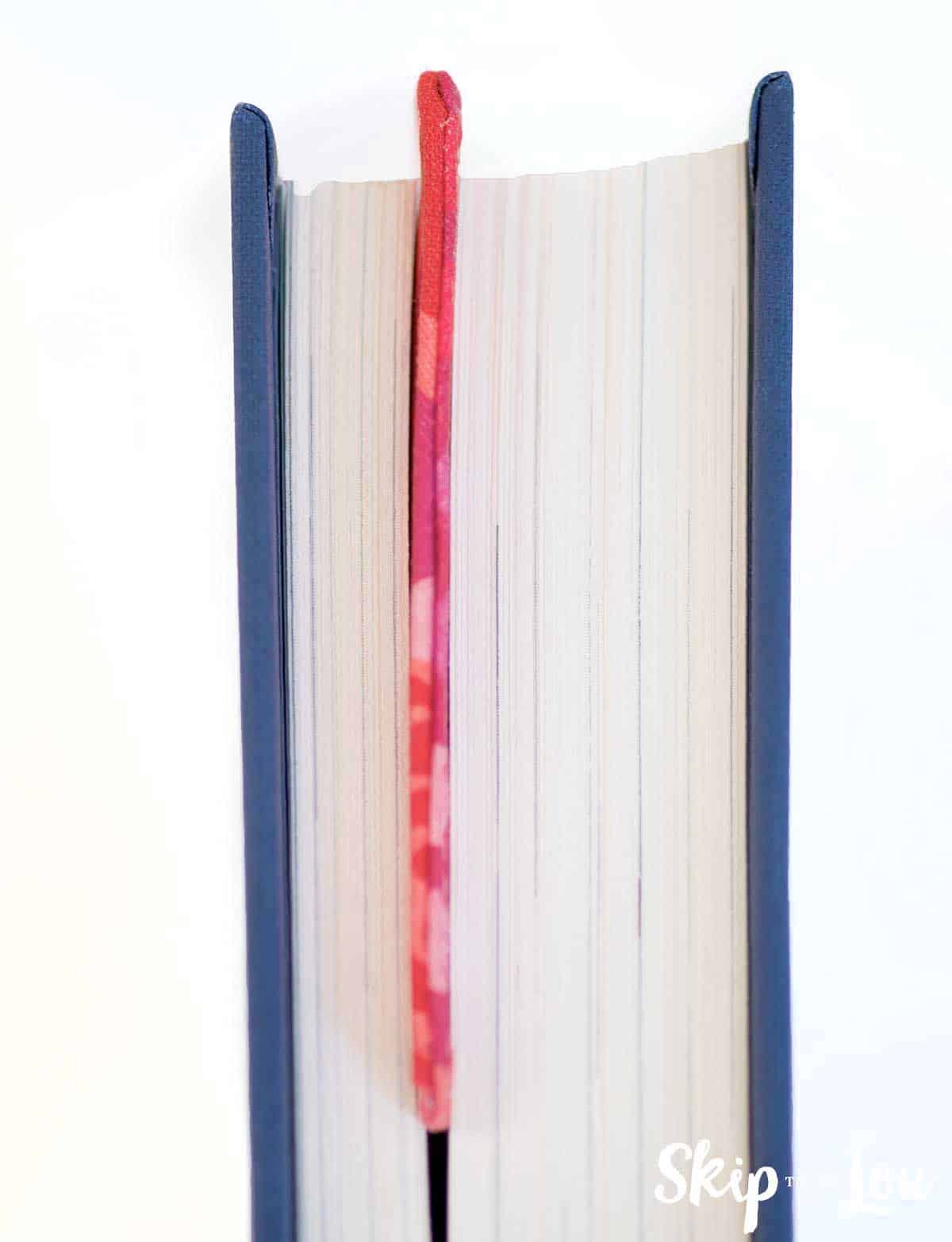 bookmark placed inside a book