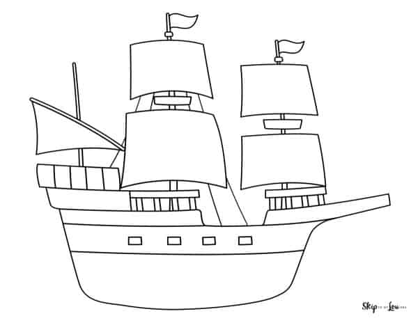 Mayflower Coloring Page