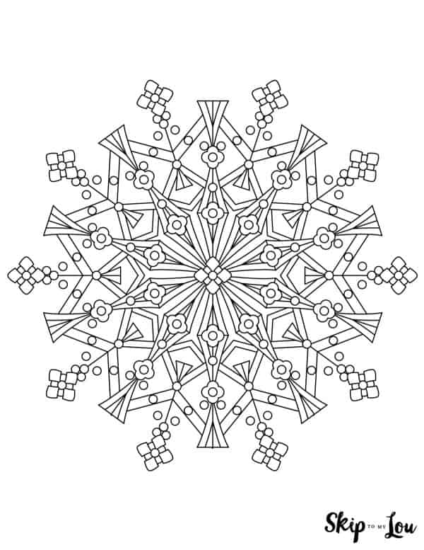 snowflake mandala design