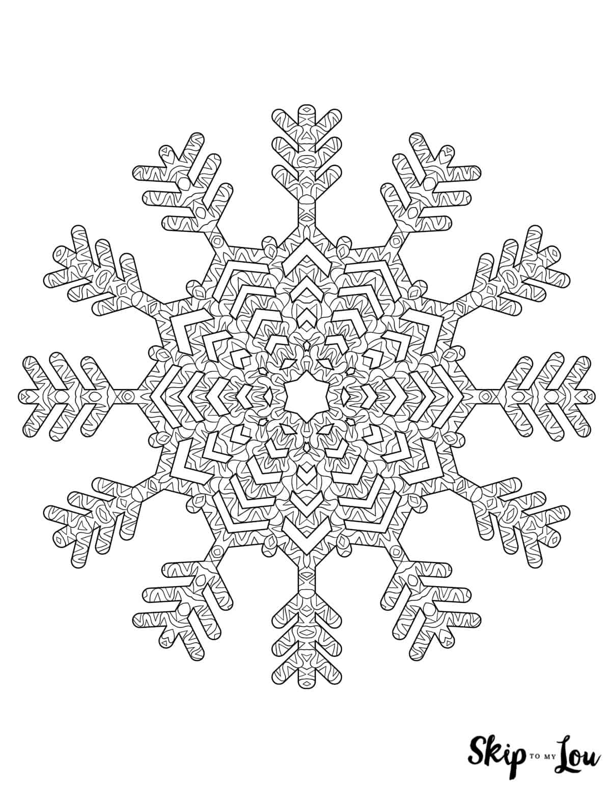 mandala snowflake