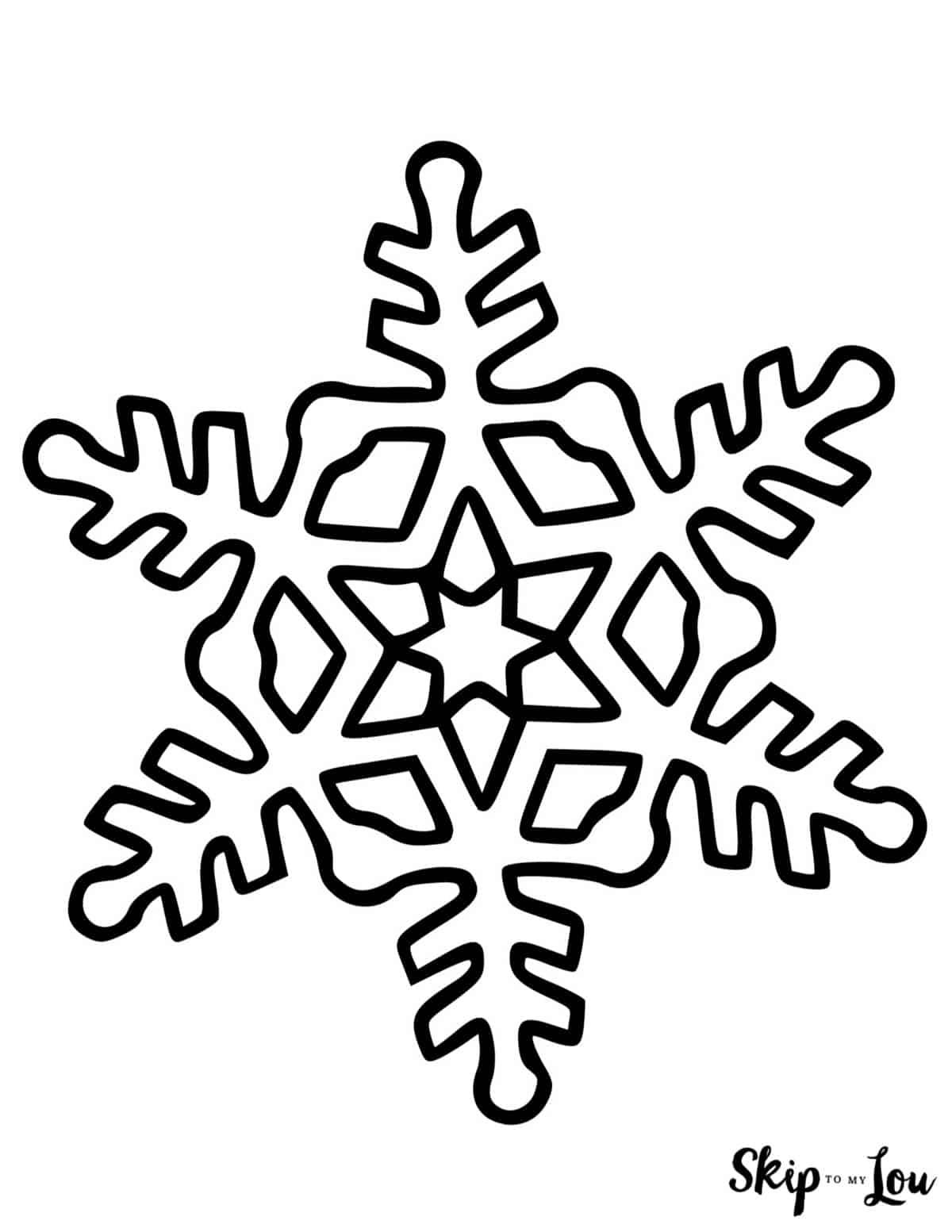 Snowflake outline