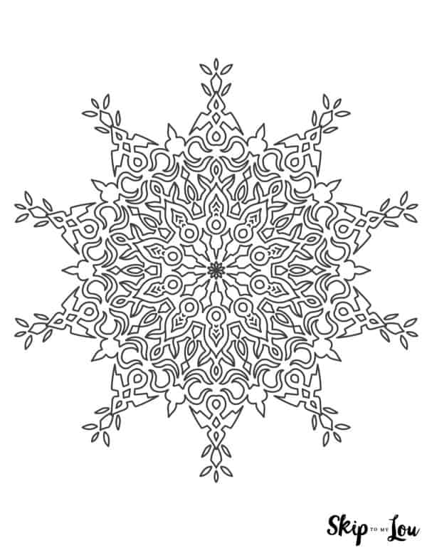 mandala snowflake
