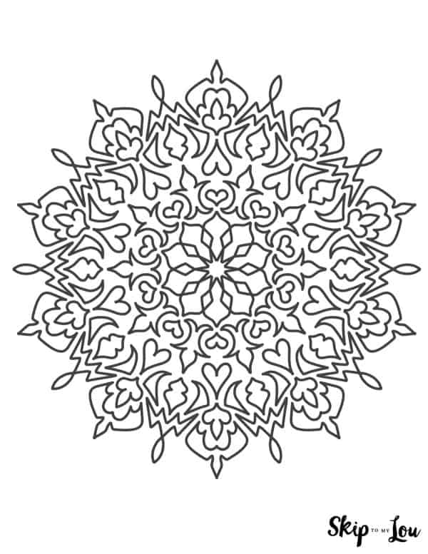 snowflake mandala