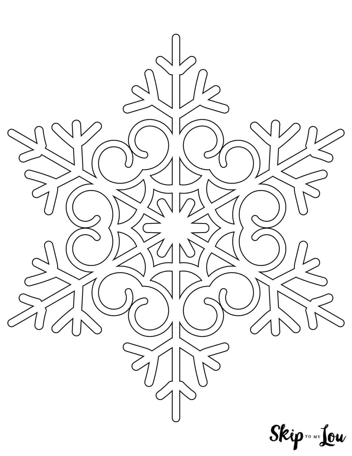 snowflake sheet