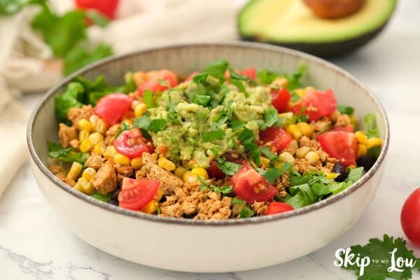 Safritas Bowl served in a white bowl.