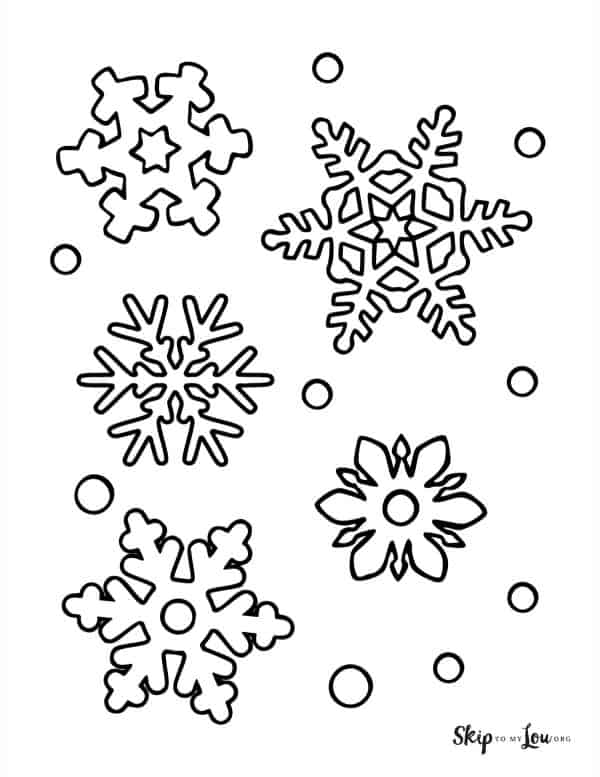 snowflake coloring pages