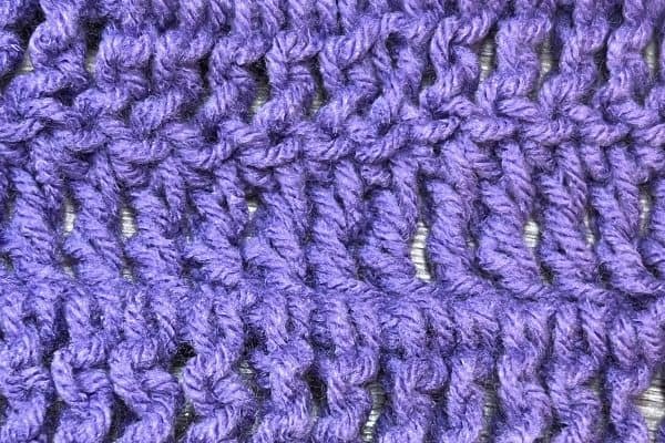 triple stitch crochet pattern by Skip to my Lou in light purple