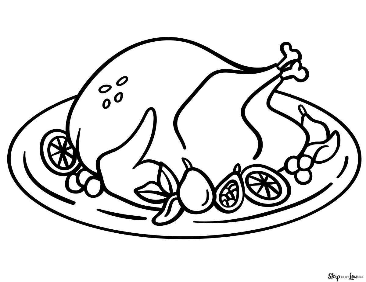 turkey on platter