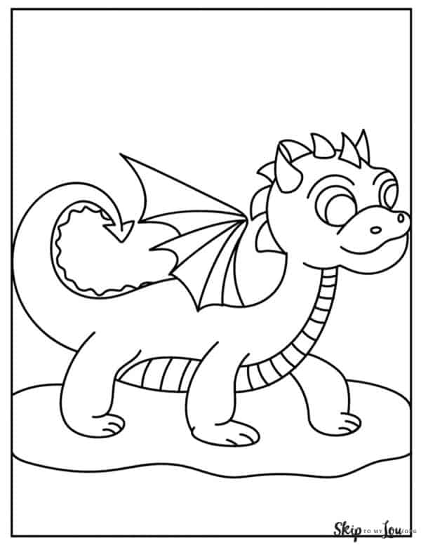 walking dragon with wings
