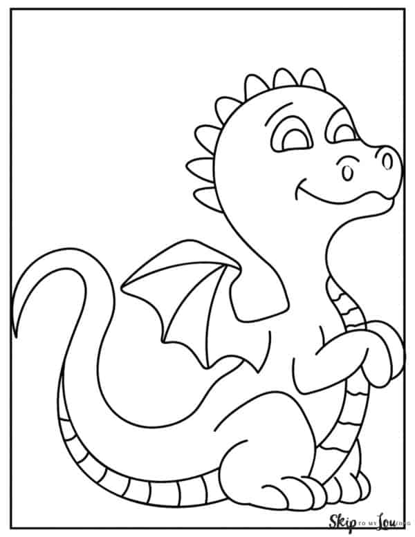 side view of dragon