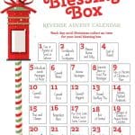 blessing box reverse advent calendar
