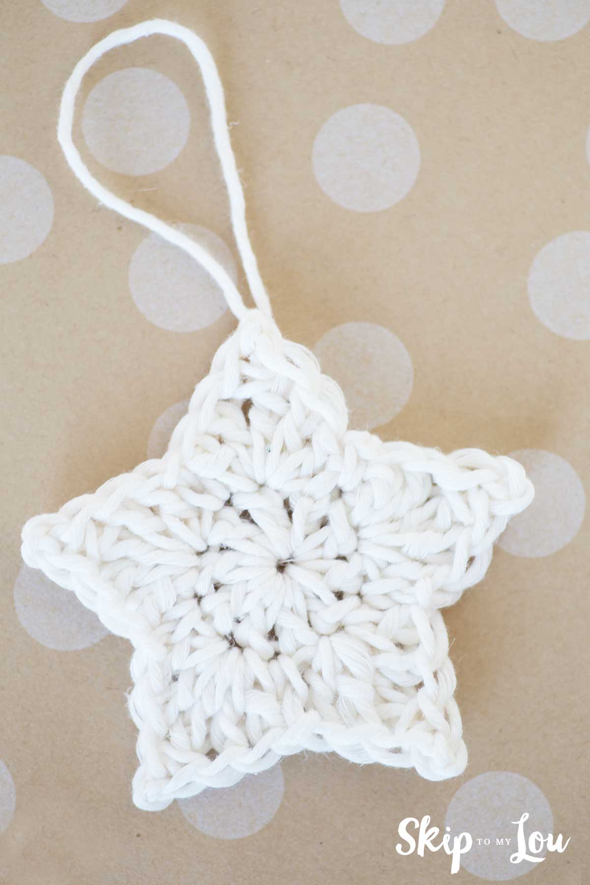 crochet star ornament
