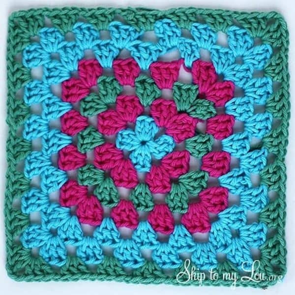 granny square crochet wash cloth skip to my lou