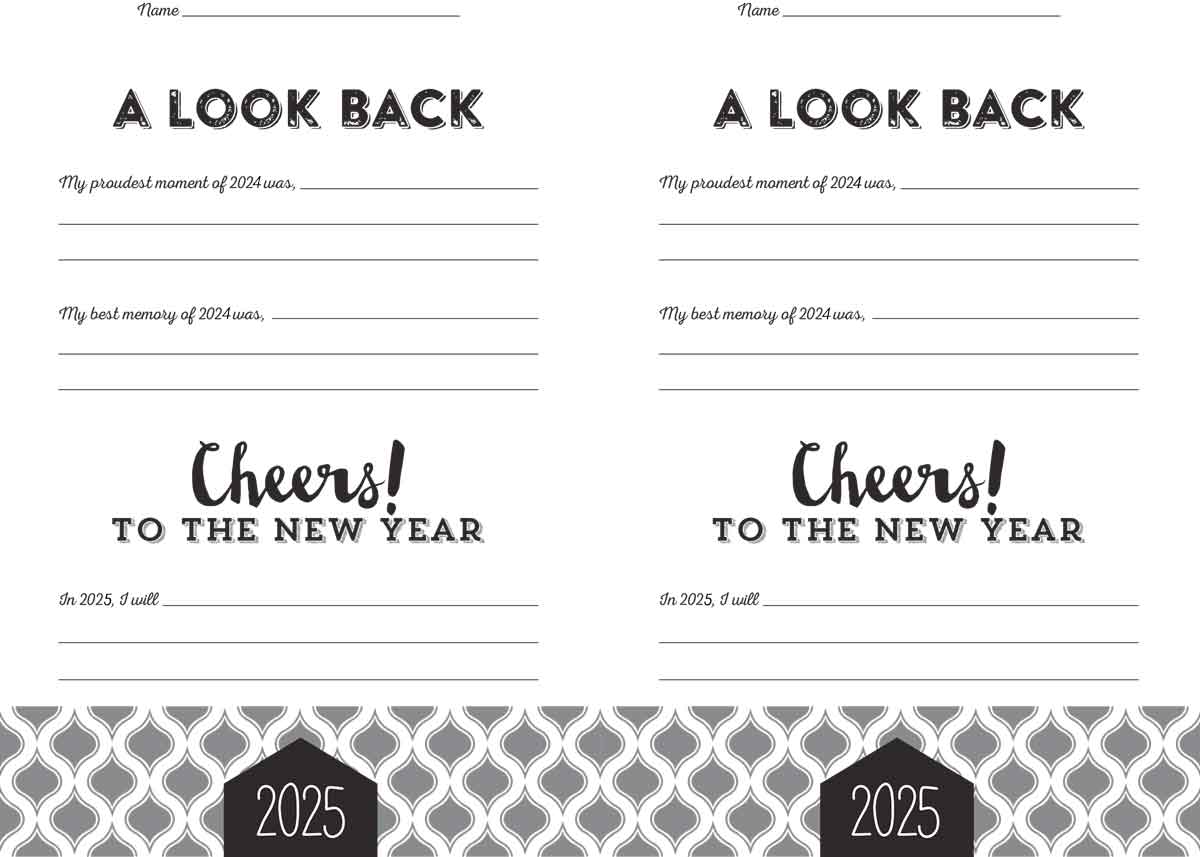 printable 2025 resolution cards