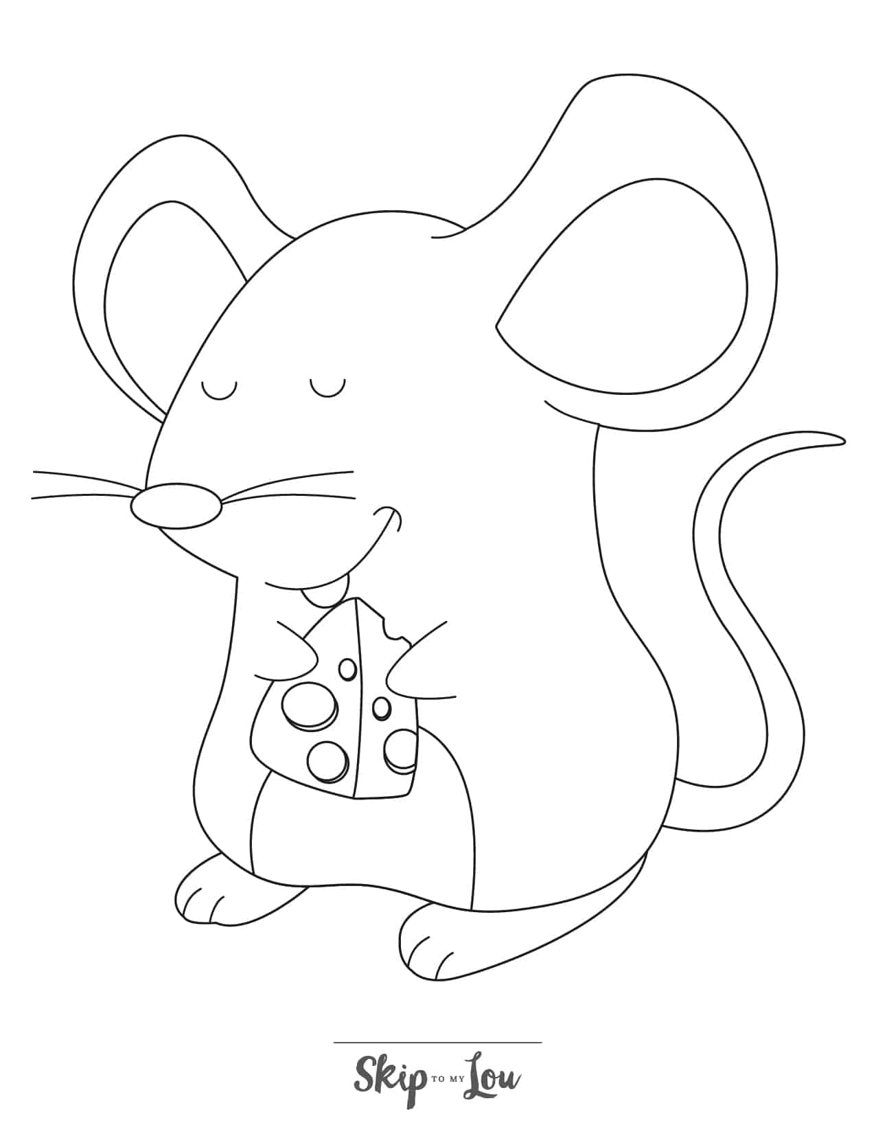 mouse holding cheese