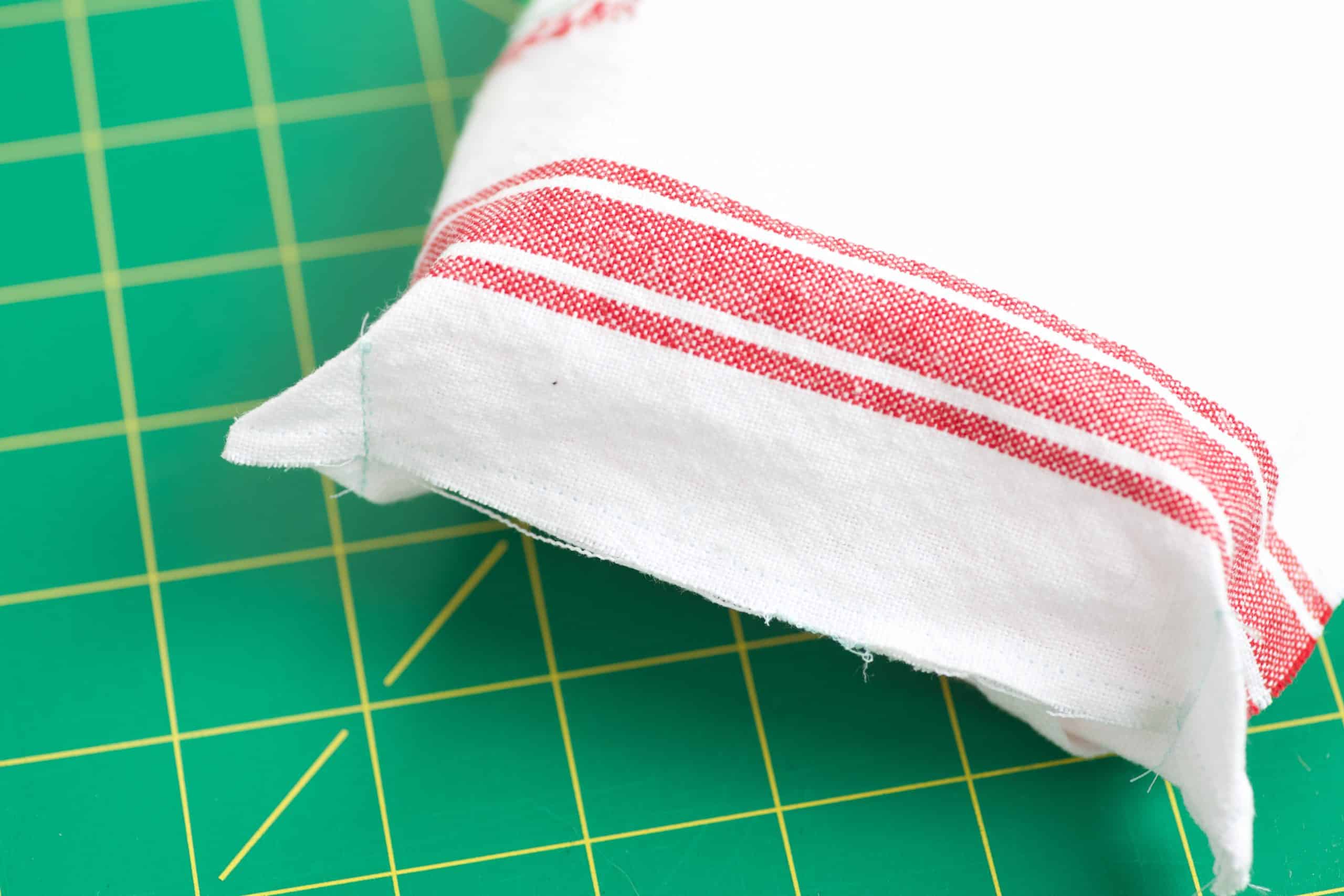 box corners of tea towel