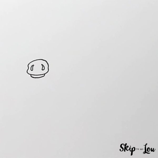 draw the nose of the cow
