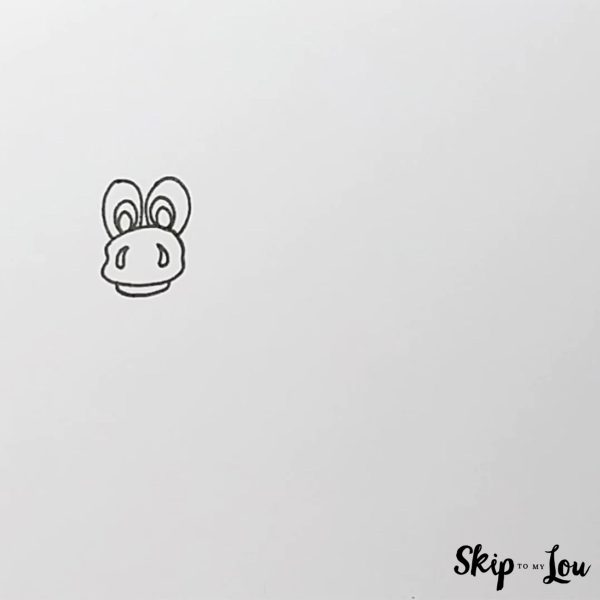 add the eyes to the cow