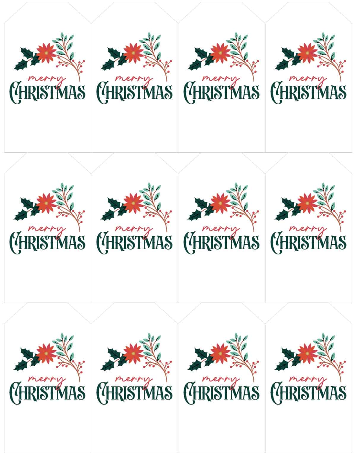 merry christmas tags to print by Skip to my Lou.
