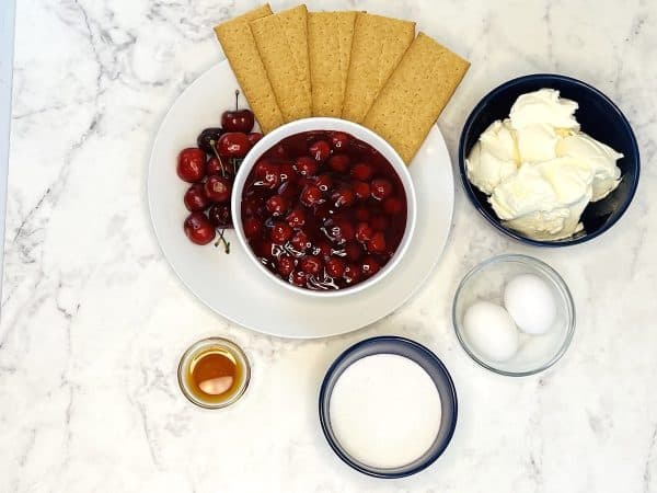 mini cherry cheesecake ingredients