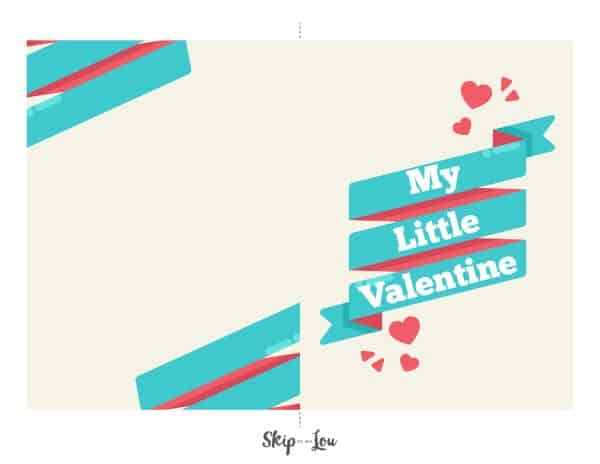 My little valentines in light colored background with blue and red decoration for a happy valentines day son card. from Skip to my lou 