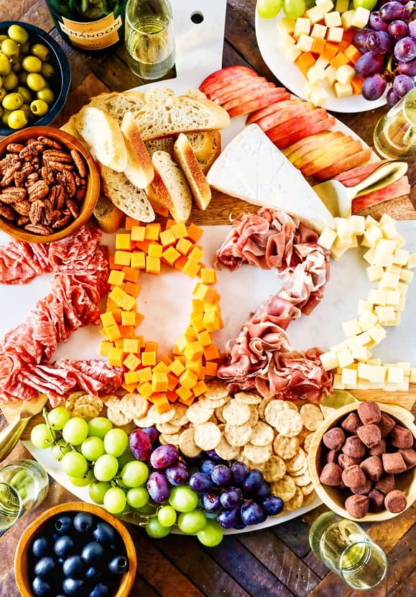 New Year's Eve Charcuterie board recipe-number 2 pencil