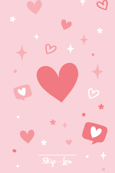 pink heart wallpaper with pink hearts in different sizes for phone background.