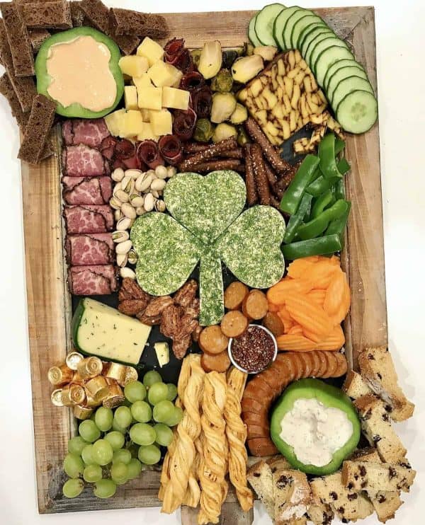 st. patrick's day charcuterie board recipe-baker mama