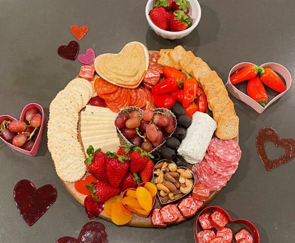 valentine's day charcuterie board recipes- healthy foodie online