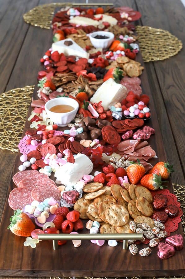valentine's day charcuterie board recipes- little bits of