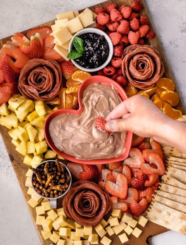 valentine's day charcuterie board recipes- the Oregon Dietitian