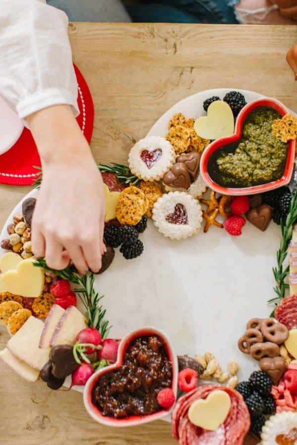 valentine's day charcuterie board recipes- the vivacious life