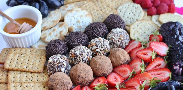 chocolate charcuterie board ideas-aprons and stilettos