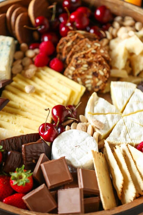 chocolate charcuterie board ideas- damn delicious