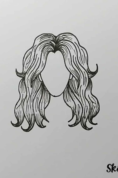 hair drawing