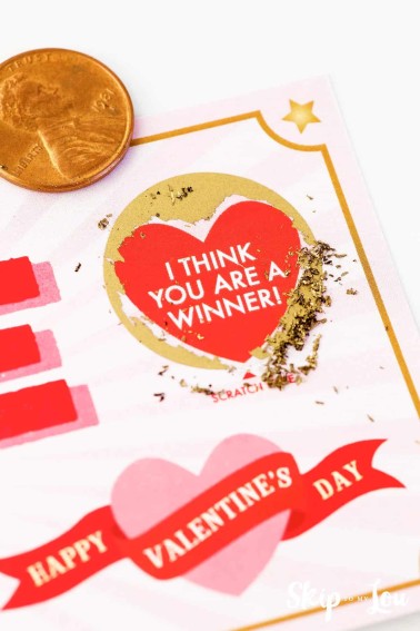 custom scratch off ticket with penny