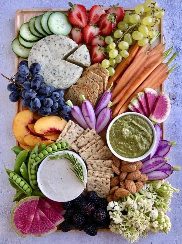 vegan charcuterie board recipes-aint too proud to meg
