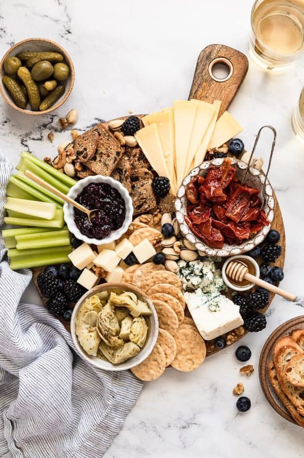 vegan charcuterie board recipes-fork in the kitchen