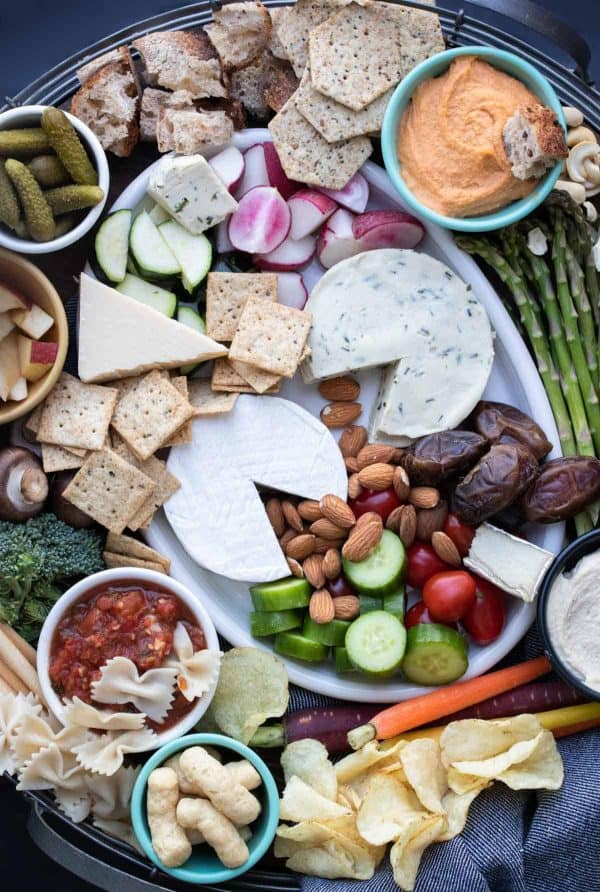 vegan charcuterie board recipes-veggies don't bite