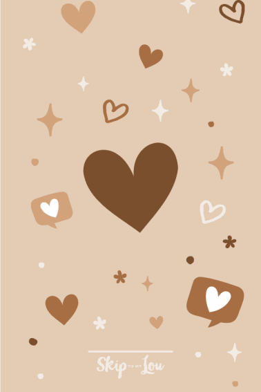 brown heart wallpaper
