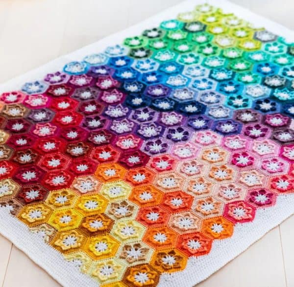 Colorful blanket pattern