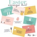 easter scavenger hunt card clues from skip to my lou