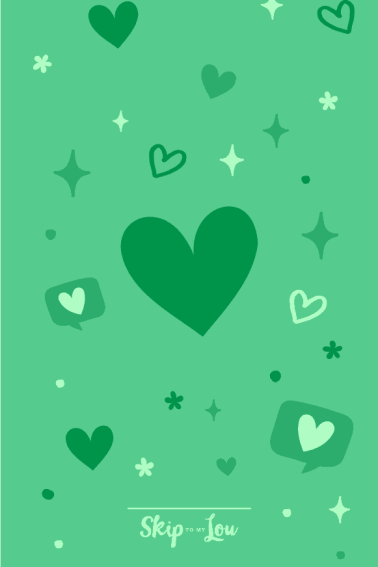 green heart wallpaper