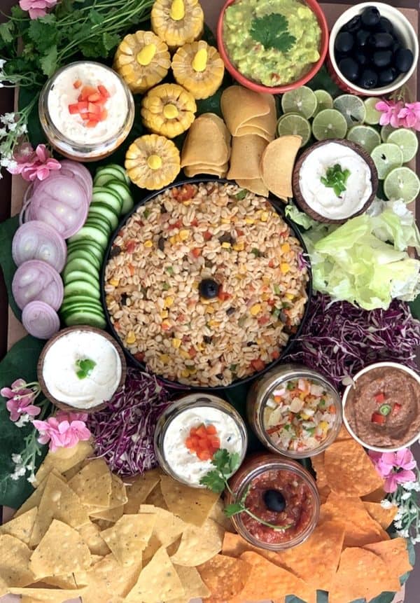 Mexican Charcuterie Board Ideas-ribbons to pastas