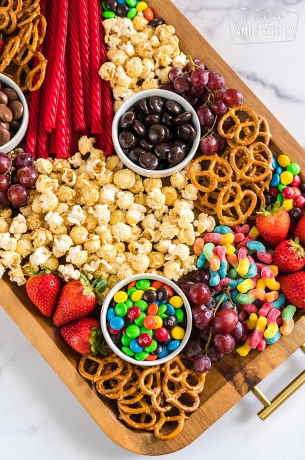movie night charcuterie board recipe-fav family recipes