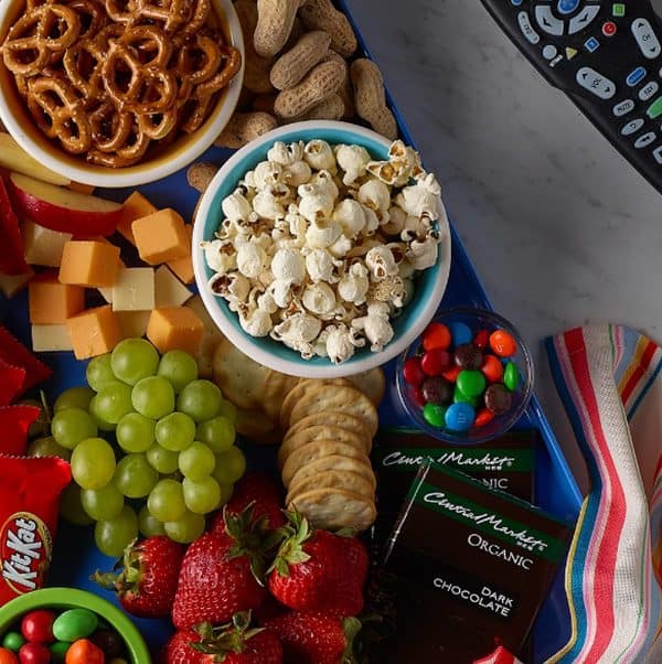 movie night charcuterie board recipe-recupe heb