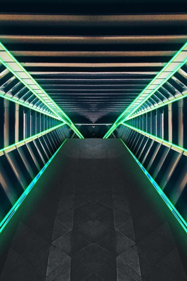 hallway from star wars space ship