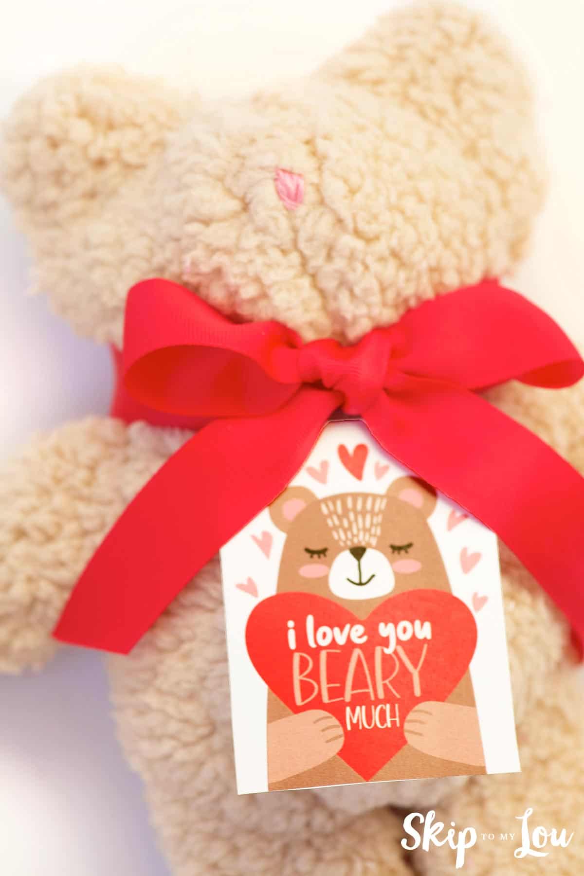 I love you beary much tag for bear day